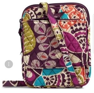 BRAND NEW Vera Bradley plum crazy crossbody bag